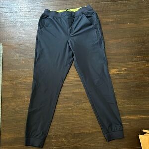 Birddogs Navy Sweatpants with Yellow Waistband